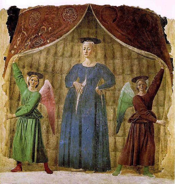 Piero della Francesca Madonna del Parto Sweden oil painting art